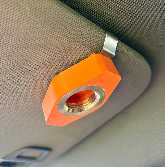 Orange PluggPal Drain Plug Visor Clip