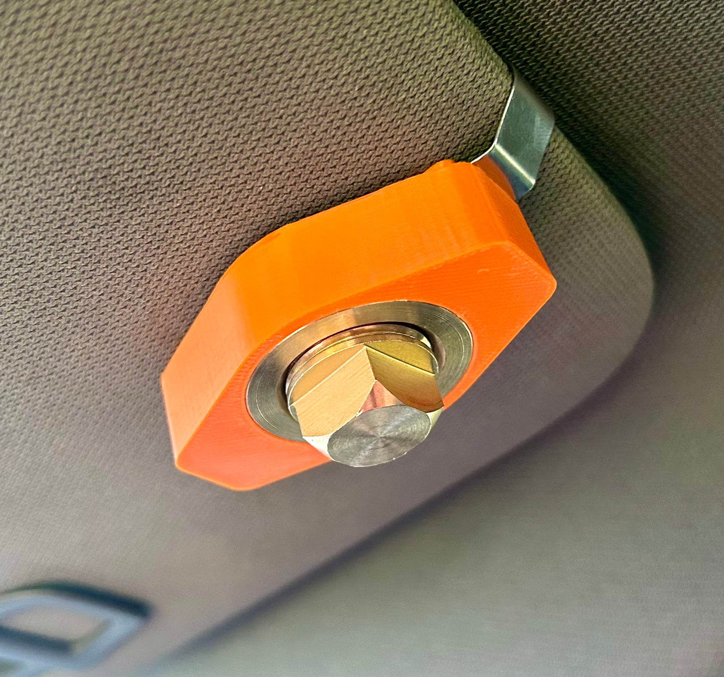 Orange PluggPal Drain Plug Visor Clip